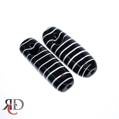 GLASS PIPE ZEBRA ART SQUARE FANCY GP6620 1CT